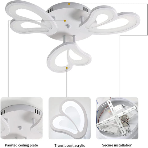 45W LED-plafondlamp, 4050LM 6500K LED-plafondlamp voor badkamer keuken woonkamer slaapkamer balkon garage