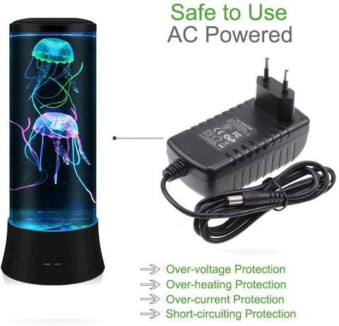 Nieuwigheid Jellyfish LED-lavalamp - 7 kleuren - Aquariumstijl sfeerlamp