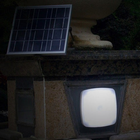 Plafondlamp op zonne-energie, 6000K wit licht, lichtbediening/afstandsbediening/radarsensor, verlengsnoer van 5 m