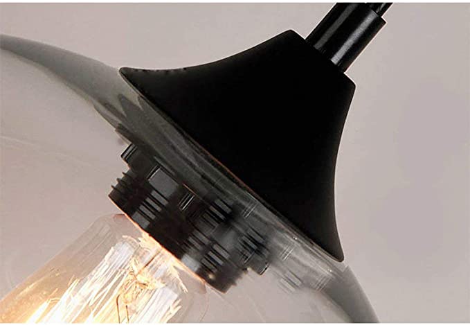 Hanglamp Plafond Vintage Industriële Kroonluchter E27 Kroonluchters Lichtlamp Kleurrijke Plafondverlichting (Transparant) Zonder Lampen