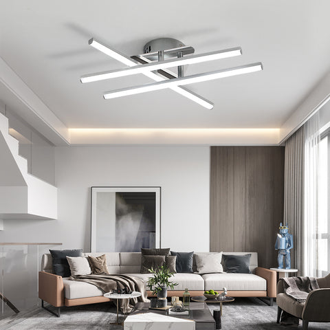 LED-plafondlamp, 18W minimalistische LED-plafondlamp, koel wit licht, 6500K, geïntegreerde LED's, plafondlamp voor slaapkamer, woonkamer, eetkamer, IP20