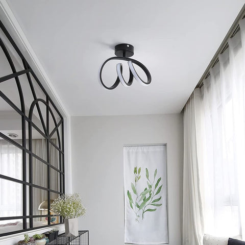 Moderne LED-plafondlamp LED-wandlamp voor binnen 24W Gangplafondlamp voor slaapkamer, eetkamer, keuken, hal 3000K warm wit licht, diameter 28CM