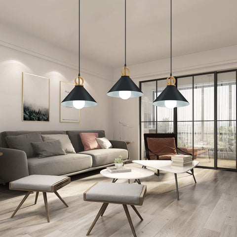 Industriële kroonluchter, retro zwarte metalen hanglamp E27 industriële hanglamp, eenvoudige moderne LED-kroonluchter hanglamp creatieve antieke lichtarmatuur voor keuken woonkamer slaapkamer