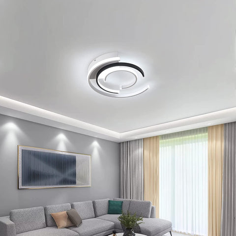 Dimbare LED-plafondlamp met afstandsbediening 36W Moderne LED-plafondlamp 41cm Slaapkamer Plafondverlichting voor thuiskantoor Slaapkamer Woonkamer Keuken Balkon Hal, 3000-6000K