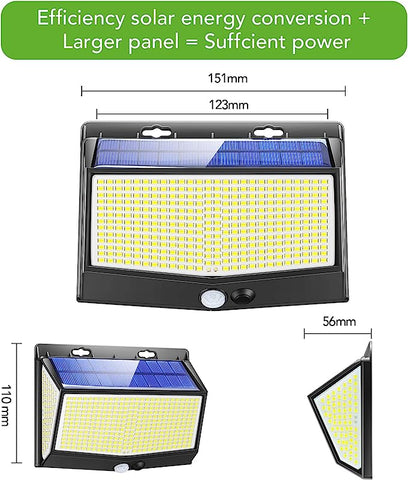2 stuks zonne-wandlamp buiten bewegingssensor LED-wandlamp voor binnenplaats tuin gang terras dichte muur pad patio villa