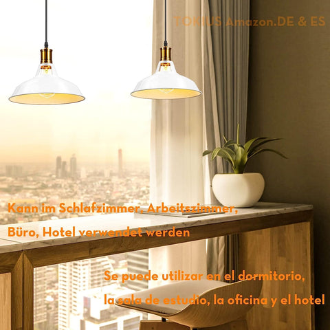Vintage hanglamp metalen kroonluchter E27 basis voor woonkamer slaapkamer eetkamer kantoor bar café wit