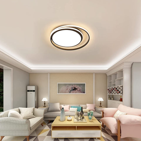 48W dimbare LED-plafondlamp met afstandsbediening, moderne LED-plafondlamp binnenverlichting, ronde LED-plafondlamp voor badkamer slaapkamer, keuken, woonkamer, eetkamer, kantoor