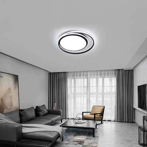 48W dimbare LED-plafondlamp met afstandsbediening, moderne LED-plafondlamp binnenverlichting, ronde LED-plafondlamp voor badkamer slaapkamer, keuken, woonkamer, eetkamer, kantoor