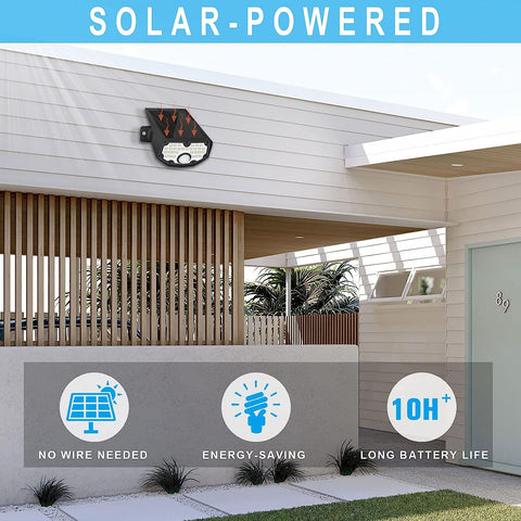 Solar Light Outdoor Bewegingssensor LED Wandlamp 6000K Voor Binnentuin Gang Terras Sluiten Muur Pathway Patio Villa