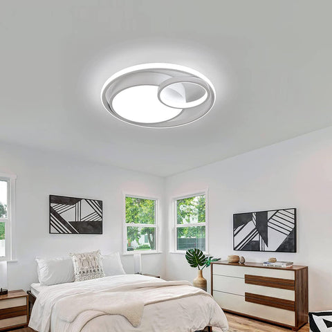 LED-plafondlamp, 50W 5600lm plafondlamp, moderne LED-plafondlamp voor slaapkamer woonkamer hal kantoor badkamer keuken licht koel wit 6000K