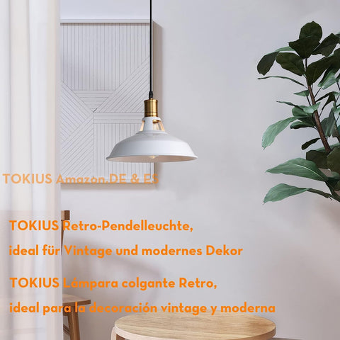 Vintage hanglamp metalen kroonluchter E27 basis voor woonkamer slaapkamer eetkamer kantoor bar café wit