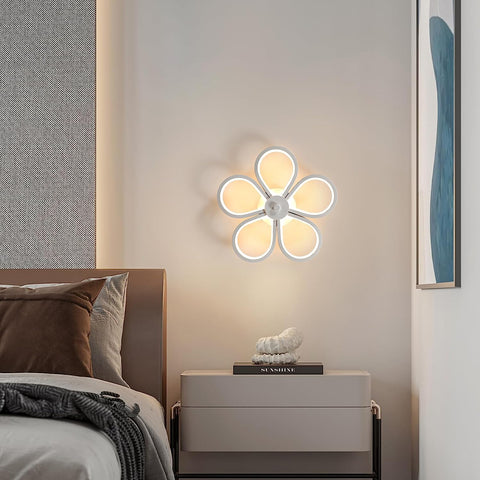 30W LED-plafondlamp modern design creatief bloemvorm 3000K warm wit plafondlamp voor woonkamer slaapkamer eetkamer kantoor wit