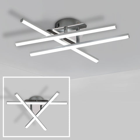 LED-plafondlamp, 18W minimalistische LED-plafondlamp, koel wit licht, 6500K, geïntegreerde LED's, plafondlamp voor slaapkamer, woonkamer, eetkamer, IP20
