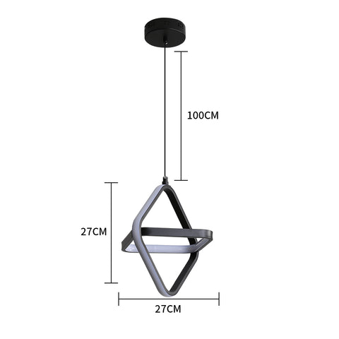 Moderne LED eenpersoonsbed hanglamp 32W dimbaar voor slaapkamer en woonkamer