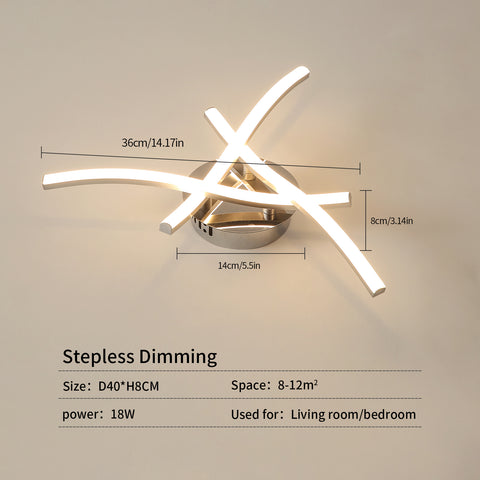 Dimbare LED-plafondlamp, plafondlamp met afstandsbediening, 18W moderne rimpelontwerp kroonluchterlamp voor slaapkamer woonkamer hal