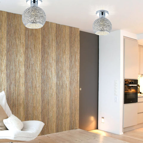 Aluminium plafondlamp Mini plafondlamp voor garderobe, hal en woonkamer