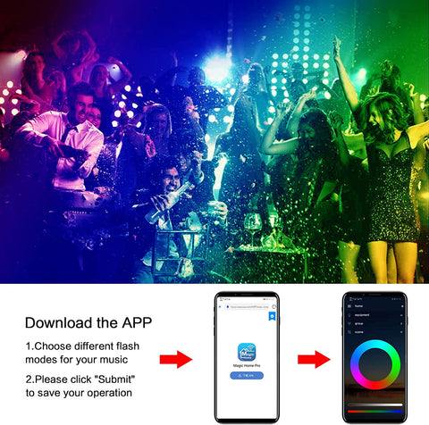 5M WiFi LED-strip, slimme RGB 5050 12V LED-lichtstrip compatibel met Alexa en Google Home, meerkleurige verlichting met app-bediening en muzieksynchronisatie-afstandsbediening, voor slaapkamerfeestbar