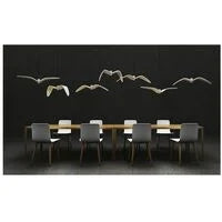 Kroonluchter, Hanglamp 3000K warm licht zeemeeuwontwerp moderne eenvoudige decoratieve kroonluchter Type B Diameter 32 cm