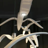 Kroonluchter, Hanglamp 3000K warm licht zeemeeuwontwerp moderne eenvoudige decoratieve kroonluchter Type B Diameter 32 cm