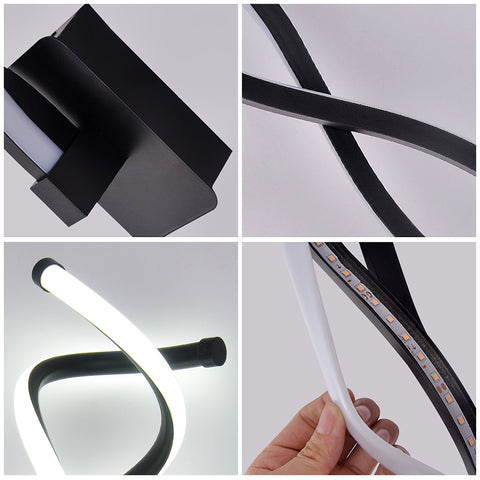 LED-wandlamp, 13W nachtkastje, aluminium wandlamp voor slaapkamer, woonkamer, trap, gang