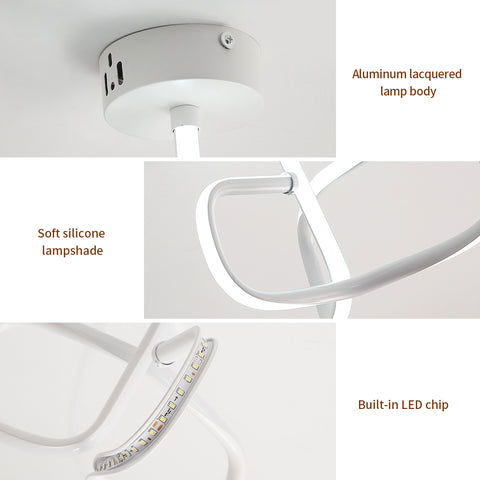 16W led-plafondlamp, moderne creatieve metalen acryl design plafondlamp aluminium, 6000K witte plafondlamp, moderne led-plafondlamp voor woonkamer, slaapkamer, keuken