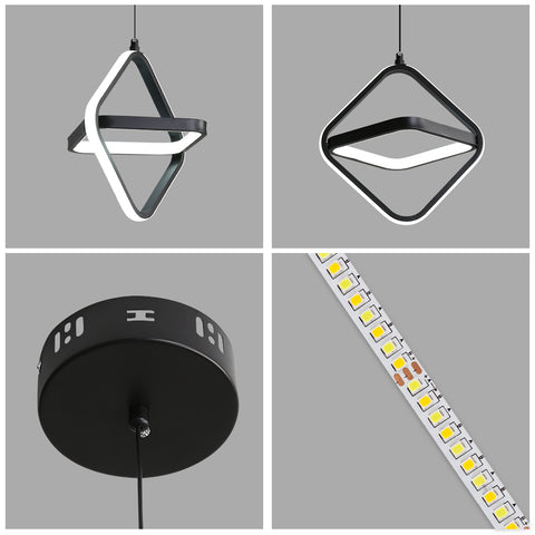 Moderne LED eenpersoonsbed hanglamp 32W dimbaar voor slaapkamer en woonkamer