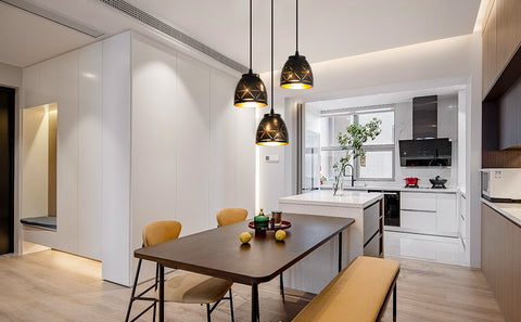 3 retro hanglampen, industriële hol gesneden kroonluchter, E27 vintage metalen plafondlamp, verlichting voor woonkamer keuken gang restaurant loft café bar