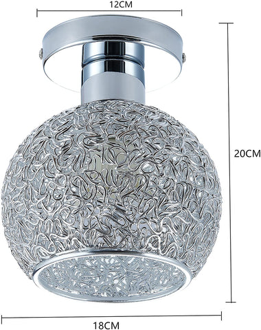Aluminium plafondlamp Mini plafondlamp voor garderobe, hal en woonkamer