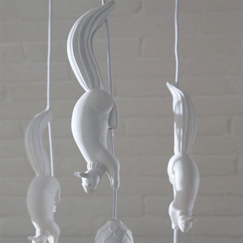 Nordic Eekhoorn Hars LED Hanger Moderne Hanglamp Voor Slaapkamer Kinderkamer Decor Industriële Verlichtingsarmatuur