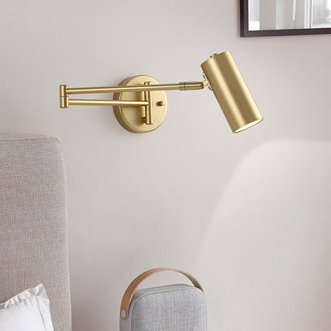 Moderne gouden verstelbare lange arm LED-wandlamp Scandinavische wandlamp voor slaapkamer woonkamer nachtkastje verlichting