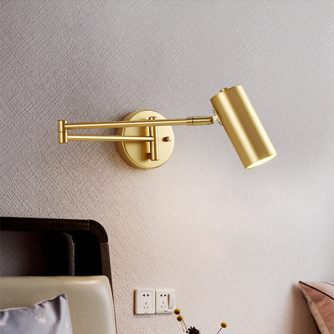 Moderne gouden verstelbare lange arm LED-wandlamp Scandinavische wandlamp voor slaapkamer woonkamer nachtkastje verlichting