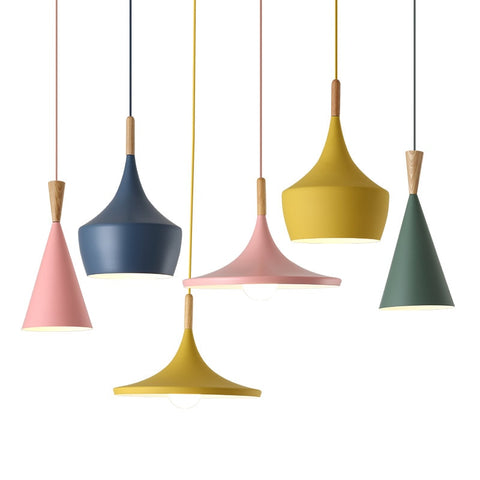 Hanglamp Houten Kroonluchter E27 Basis Voor Woonkamer Slaapkamer Eetkamer Kantoor Bar Cafe Roze
