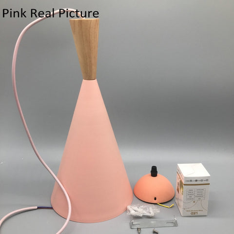 Hanglamp Houten Kroonluchter E27 Basis Voor Woonkamer Slaapkamer Eetkamer Kantoor Bar Cafe Roze
