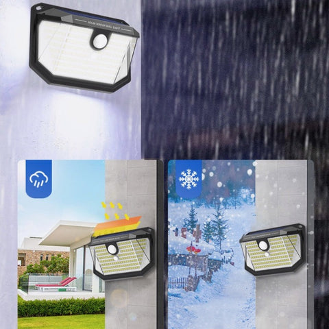 LED-wandlamp op zonne-energie [Energieklasse E]