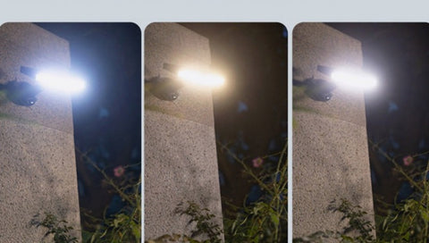 Buitenzonnelamp, bewegingsmelderlamp, 360° buitenzonneschijnwerper [1200mAh] Waterdichte zonnelantaarn buitentuin (met afstandsbediening)