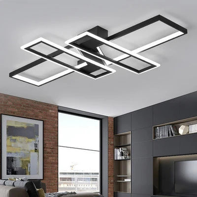 Moderne LED-plafondlamp koud wit licht 6000K voor woonkamer slaapkamer keuken thuis 72W