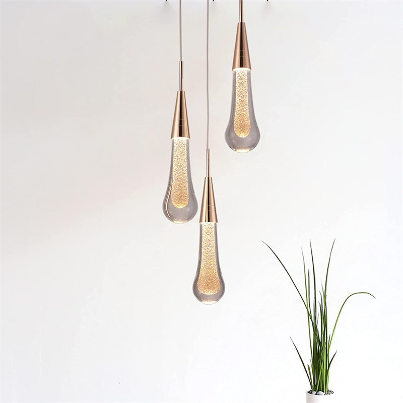 Plafonnier LED en cristal au design nordique moderne, éclairage d'intérieur, luminaire décoratif d'intérieur