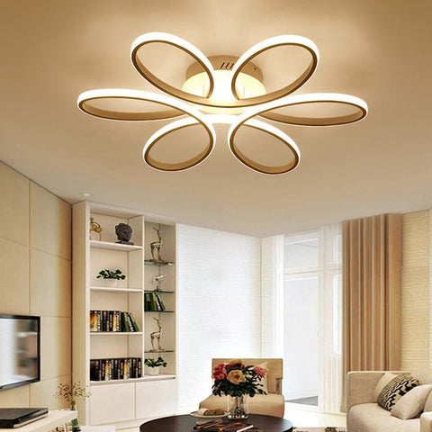 LED-plafondlamp Modern design Creatieve bloemvorm Plafondlamp voor woonkamer Slaapkamer Eetkamer Kantoor Warm wit licht 3000K
