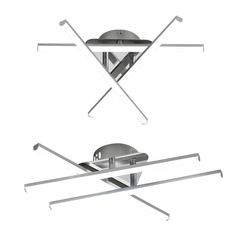 LED-plafondlamp, 18W minimalistische LED-plafondlamp, koel wit licht, 6500K, geïntegreerde LED's, plafondlamp voor slaapkamer, woonkamer, eetkamer, IP20