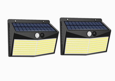 Goeco buitenlampen op zonne-energie (set van 2) [Energieklasse A+]