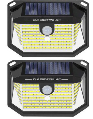 LED-wandlamp op zonne-energie [Energieklasse E]